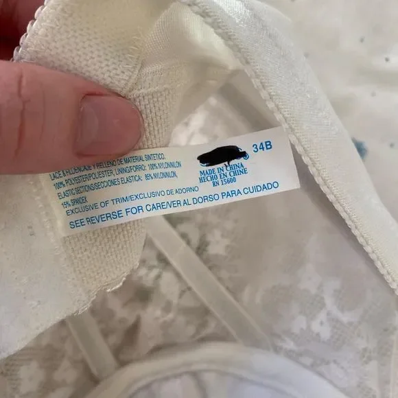 Vintage nwt white lace bustier - Picture 4 of 4